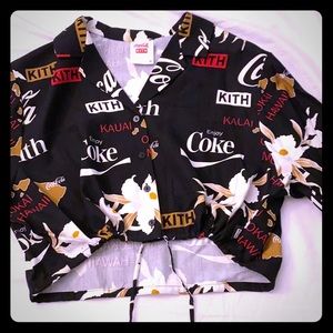 Kith x Coca Cola crop blouse